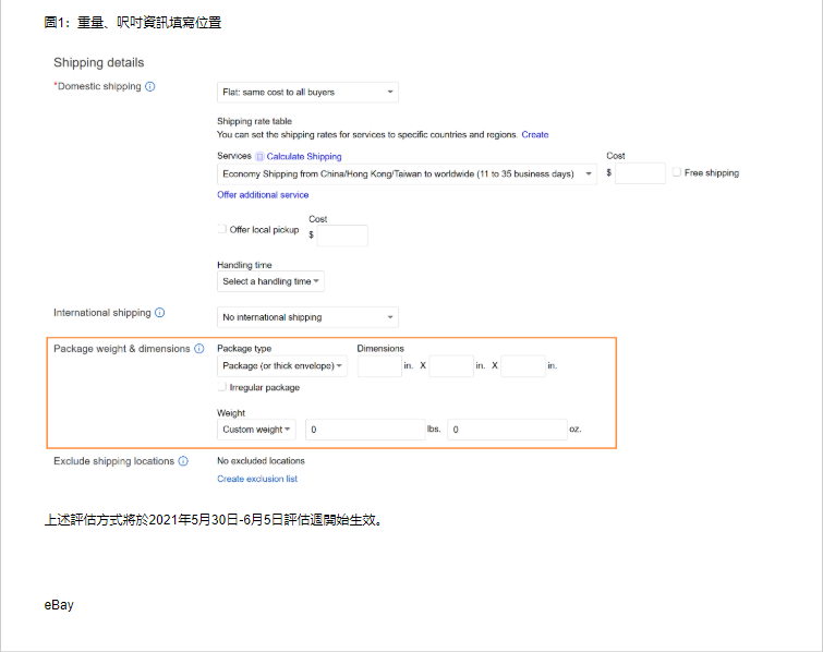 eBay更新海外倉(cāng)規(guī)則，大件及重貨服務(wù)標(biāo)準(zhǔn)已升級(jí)