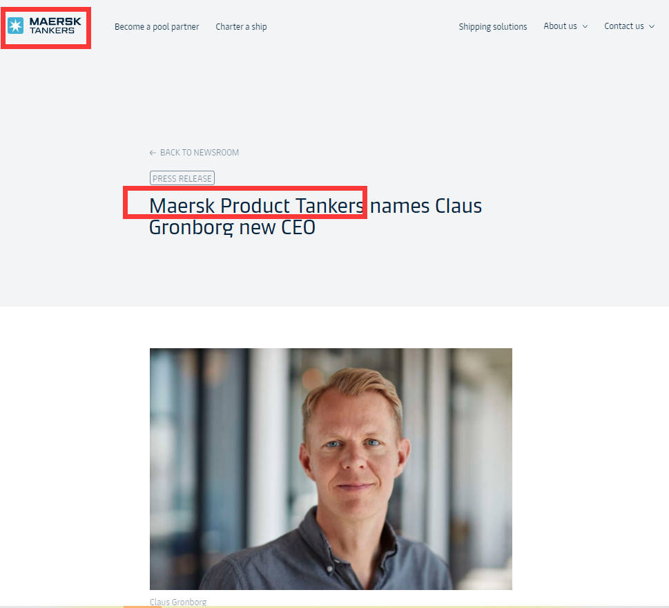 更換CEO !Maersk Product Tankers和Maersk Tankers有啥不一樣?